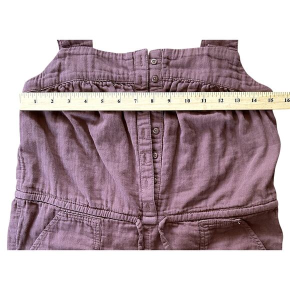 Old Navy Loose Fit Adjustable Strap Wide Leg Brown Jumpsuit XS Petite - Picture 2 of 6